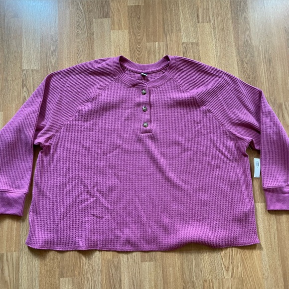 Old Navy 3X NWOT Long Sleeve Thermal Henley - Picture 4 of 11